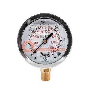 MEX3D50S21 MANOMETRO . 2.1/2pulg 0 a 100 PSI/BAR . 1/4NPT . INOX